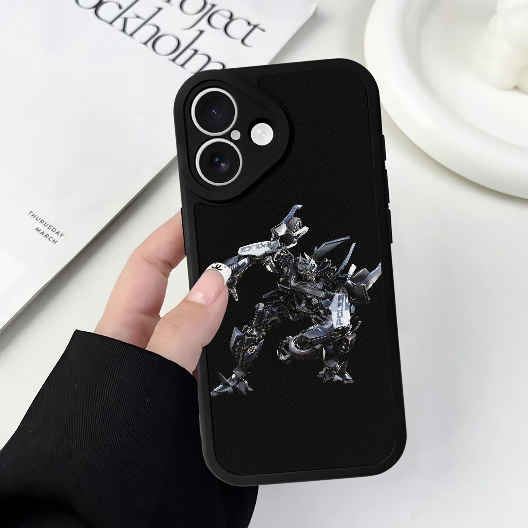 （画像用）  【iPhone 16シリーズ対応】シリコンスマホケース（レザー調） 材質：シリコン